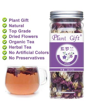 Dried Violets 35g - Sweet Violet Tea and Edible Flowers for Natural Food Coloring - Buy Online on SooperMarket.com