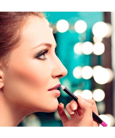 Lip Gloss Make Up Liner Pencil Natural Lip Makeup 12 Different Colors Waterproof and Long Lasting Lip Liner Pencil Set Pearl Eyeliner Kit Metalic Eyeliner Liquid Eyeliner Set for Girls Woman - Buy Online on SooperMarket.com