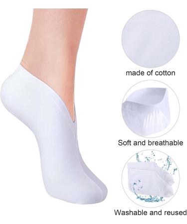 Moisturizing Foot Spa Socks - 5 Pairs Cotton Cosmetc Lotion Socks for Dry Cracked Feet - International Shipping - Buy Online on SooperMarket.com
