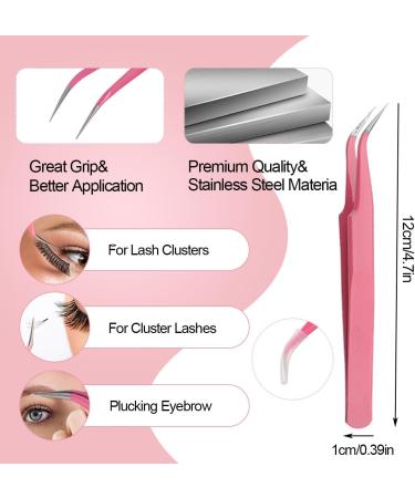 Qiveaory Lash Bond and Seal Kit 4 Pcs DIY Lash Extension with Waterproof Lashe Cluster Glue 72h Hold and Seal Lash Remover Tweezers Portable Eyelash Brush with Cap for Eyelash Extensions Beginners - Buy Online on SooperMarket.com