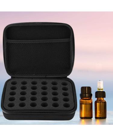 Wifehelper Essential Oils Carrying Bag - Hard Shell Case with Foam Insert for 5ml Bottles - Black Storage Organizer - Buy Online on SooperMarket.com