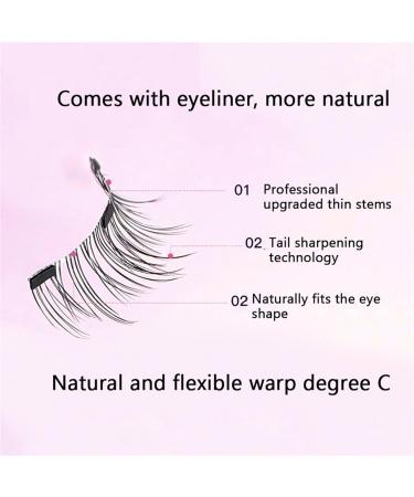 Buy Crafty Magnetic Eyelashes - No Glue Needed Easy to Wear & Reusable Lashes Kit | Kraftyco EM11 - Buy Online on SooperMarket.com