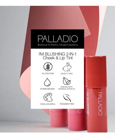 Palladio I m Blushing 2-in-1 Cheek & Lip Tint - Buildable Cream Blush, Hydrating, All-Day Wear, Sweetheart - Buy Online on SooperMarket.com