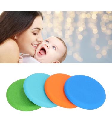 4PC Infant Tooth Toys - Soothing Silicone Chewing Rings for Gums | Sensory Caustle Bright Colors - Baby Teething Relief - Buy Online on SooperMarket.com