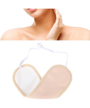 Narrow-Ribbed Reusable Castor Oil Pack - Soft Compress for Neck Pain & Thyroid Relief (Khaki) - Buy Online on SooperMarket.com