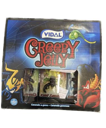 Vidal Creepy Jelly 11 x 6 x 11g 726g. 11 Packs of 6 Different Pieces