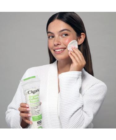 Cliganic Organic Cotton Rounds (400 Count) | Makeup Remover Pads, Hypoallergenic & Lint-Free, 100% Pure Cotton - Buy Online on SooperMarket.com