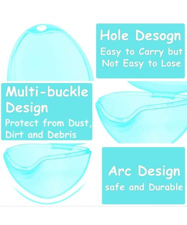 Buy BPA-Free Green Pacifier Case - 5 Piece Transparent Holder for Travel & Home | Durable Nipple Shield Box - Buy Online on SooperMarket.com