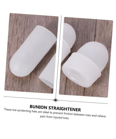 8 Pairs Silicone Gel Toe Protectors & Separators for Blisters, Bunions, and Straightening - White Headgear Orthopedic Design - Buy Online on SooperMarket.com