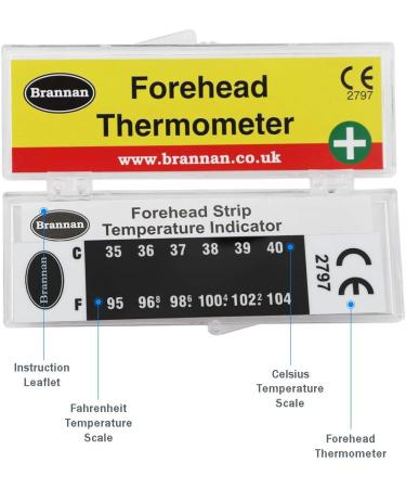 Forehead Thermometer Temperature Indicator Strip with Protective Case - The Easiest Temperature Thermometer to Use Baby Kids Adults - Buy Online on SooperMarket.com