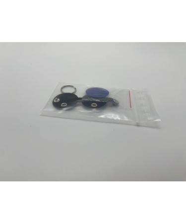 Personalized Dog Brand Pocket with Push Button - Engraved Synthetic Leather Tags in Blue Black Red Yellow | 30mm Control Space - Buy Online on SooperMarket.com
