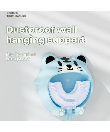 Buy Blue Tiger Baby Training Toothbrush - Soft Silicone Manual Toothbrush for Kids 2-6 Years | Cartoon Design for Complete Dental Hygiene - Buy Online on SooperMarket.com