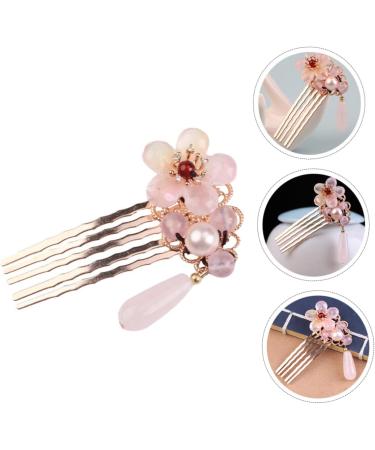 Didiseaon 1pc Hair Comb Hair Accessories Pearl Hair Decorations Crystal Hair Comb Crystal Headpiece Bridal Hair Clip Flower Hair Clips for Women Wedding Bride Glass Bangs Comb - Buy Online on SooperMarket.com