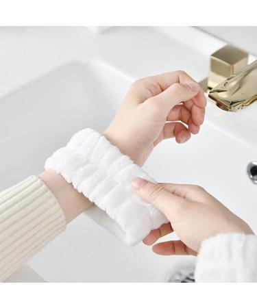 Spa Headband Wrist Washband Wash Set Puffy Headband Bubble Headband for Women Girls Makeup Headband and Wristband for Skincare makeup headband for Washing Face Shower Black - Buy Online on SooperMarket.com