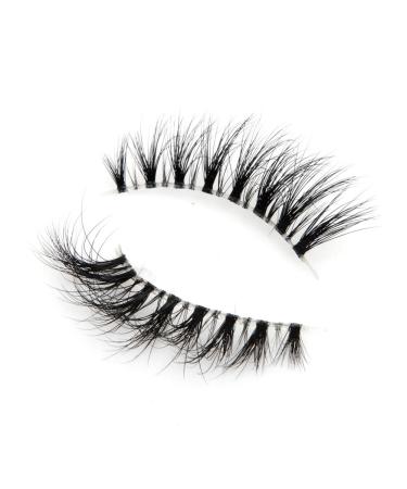 Arison 3D Handmade Siberian Mink Eyelashes - Natural Look with Transparent Band | 100% Handmade Artificial Lashes (1 Pair) - Perfect for International Shipping - Buy Online on SooperMarket.com