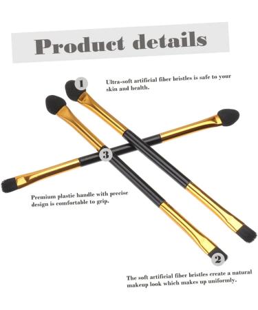 NOLITOY 20pcs Double Ended Eyeshadow Brush Makeup Brush Dual Sided Eyeshadow Brush Eye Makeup Accessory Miss 12x0.5cm As Shown - Buy Online on SooperMarket.com