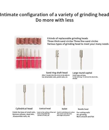 Spactz Electric Nail Drill for Acrylic Gel Nails Manicure Pedicure Polishing Shape Tools for Home Salon Use Multifunctional A - Buy Online on SooperMarket.com