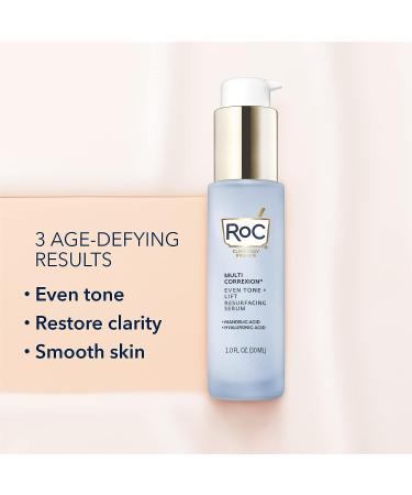 RoC Multi Correxion Even Tone + Lift Serum with Mandelic Acid - Brightening & Even Tone - Hyaluronic Acid for Dry Skin - 1 fl oz - Buy Online on SooperMarket.com