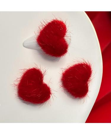 Love New Year Nail Crystal Heart Nail Art Plush Heart Nail Art Decoration Nail Supplies For Girl Crystal Heart Nail Art Love Nail Plush Heart Nail Art Decor - Buy Online on SooperMarket.com