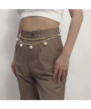 Xerling Big Pearl Waist Chain for Women - Bohemian Statement Belly Chain - Buy Online on SooperMarket.com