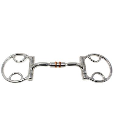 Professional Equine 35625 Professional bridle with copper rollers Mouth: 5" Cheeks: 3"