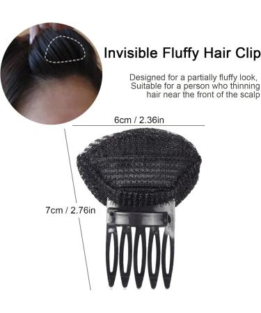 YOUDING Invisible Flufffy Hair Pad | Sponge Bump Volume Hair Clip | Root Rise Hair Clip | Puff Clip Hair Head | Sponge Clip Front Hair Volume Clip Lift Bun Hair Clips Invisible False Hair Pad Black - Buy Online on SooperMarket.com