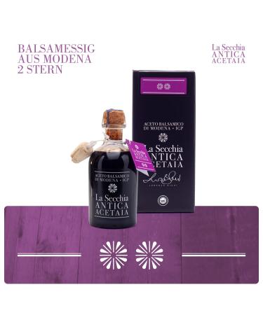 La Secchia Balsamico Vinegar from Modena IGP - Two Stars Aged in Oak Barrels | 250ml Traditional G.G.A. - Buy Online on SooperMarket.com