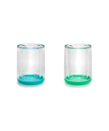 Melii Double-Walled Bear Drinking Cup for Kids - Blue + Mint 2 Pack - Buy Online on SooperMarket.com
