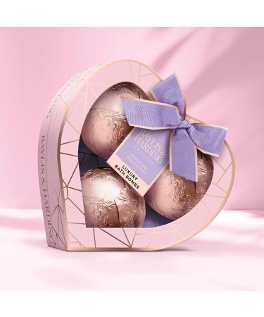 Baylis & Harding Jojoba Vanilla & Almond Oil Bath Bomb Heart Trio Gift Set - Vegan Friendly - Buy Online on SooperMarket.com