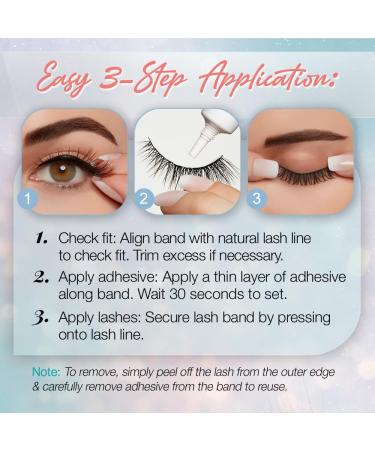 Ardell Winks Dare to Dazzle 222 - 2 Pairs with DUO Clear Adhesive | Medium Volume Long-Lasting & Easy Daily Wear - Buy Online on SooperMarket.com