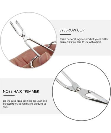 Magiclulu Clip Handle Eyebrow Tweezers | Beveled Eyebrow Hair Remover & Plucker Scissors for Precision Grooming - Shop Internationally! - Buy Online on SooperMarket.com