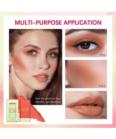 Lovelycat On-the-Go Makeup Blush Stick Tinted Moisture Stick Shadow Lips Cheek Blusher Creamy Makeup Long Lasting Natural Nude Makeup for All Skin (orange) - Buy Online on SooperMarket.com