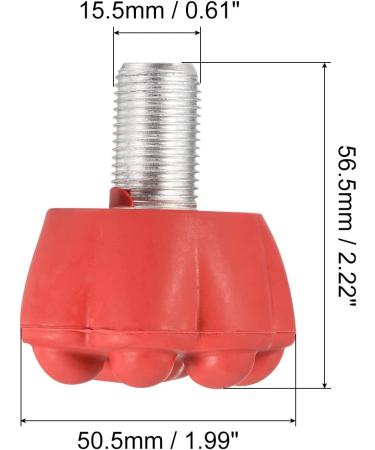 Cat Claw Roller Skate Toe Stops with Bolts - Red 82A Rubber Brake Stoppers - Buy Online on SooperMarket.com