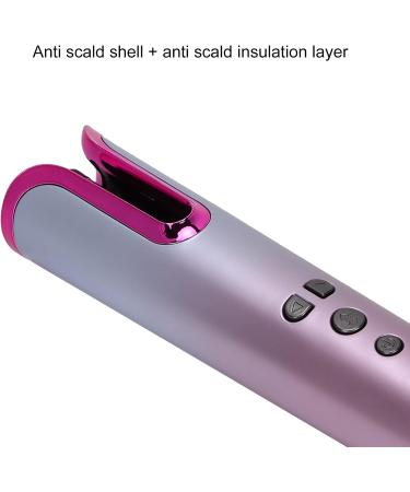 Automatic Hair Curler - USB Rechargeable Cordless Curling Iron Wand with 6 Temp Settings - Perfect for Effortless Hair Styling - Buy Online on SooperMarket.com