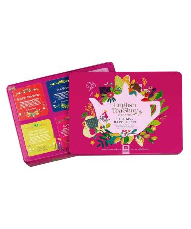 ETS - ORGANIC tea collection "Ultimate" in a noble metal tin tea gift for Christmas Easter birthday 6 different types of tea