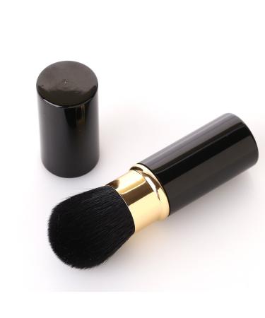 Retractable Makeup Brush - Goat Hair Portable Face & Blush Tool | Loose Powder Foundation | Travel-Friendly Beauty Essentials - Buy Online on SooperMarket.com