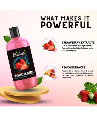 Buy Strawberry Body Wash 200 ml - Hydrating & Nourishing | International Shipping Available - Buy Online on SooperMarket.com