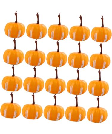 IMIKEYA Dove Cage Outdoor 20pcs Simulated Mini Pumpkin Simulation Pumpkin Halloween Pumpkin Decoration Simulation Small Pumpkin Wreath Fake Pumpkin Foam Propane Adaptor Yellow 2.2X3.4CM - Buy Online on SooperMarket.com