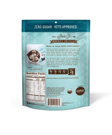 Keto Chocolate Chip Brownie Brittle - Low Carb Healthy Snack - 2.25oz (Pack of 3) - Buy Online on SooperMarket.com