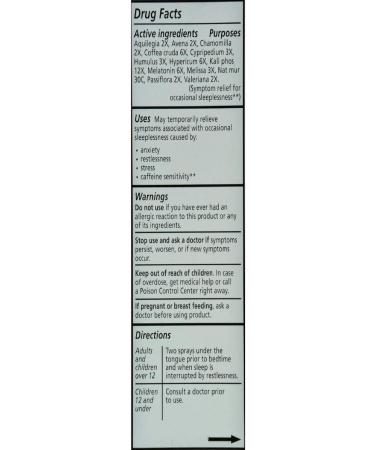 Liddell Homeopathic Insomnia 1oz: Natural Sleep Aid for Restful Nights - Buy Online on SooperMarket.com