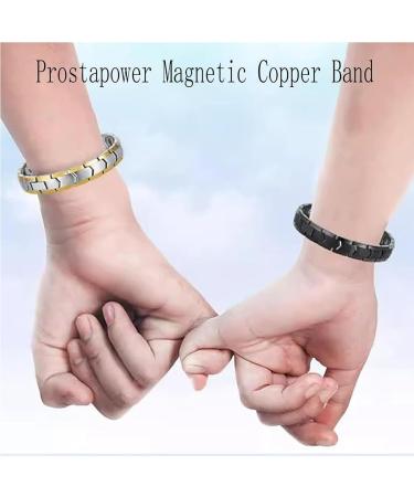Prostapower Magnetic Copper Band Fashion Bracelets Copper Bracelet Adjustable Length Copper Bracelet (2) - Buy Online on SooperMarket.com