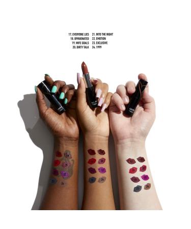 NYX Shout Loud Satin Lipstick - Opinionated (Warm Burgundy) - Buy Online on SooperMarket.com