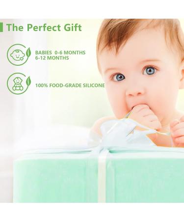 Sensory Balls & Silicone Teethers Combo for Baby 3-6 Months - 6 Pack & 4 Pack by ROHSCE - Buy Online on SooperMarket.com