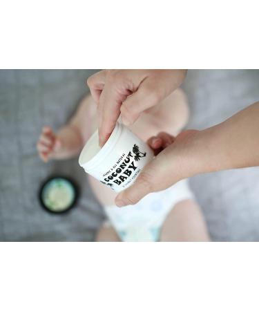 Organic Coconut Baby Oil: Cradle Cap Treatment, Hair Growth, Skin Protection - Eczema, Psoriasis Relief - Massage, Sensitive Skin Care - Diaper Rash, Stretch Marks - with Sunflower & Grape Seed Oils - 4 fl oz - Buy Online on SooperMarket.com