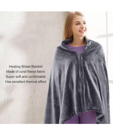 Buy GfRGFH Portable Heating Ceiling | Washable Coral Fleece Wrap | Safe Carbon Fiber | 3-Speed Temp | Soft & Warm Heating Scarf Blanket - Buy Online on SooperMarket.com