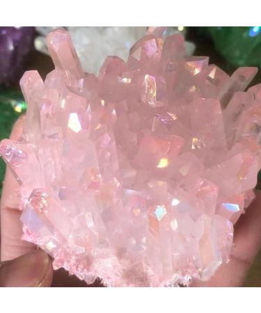 Natural Pink Crystal electroplated Crystal Cluster Crystal Pendant for FZUGEDRLI - Buy Online on SooperMarket.com