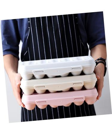 OSALADI 2pcs Storage Box Eggs Container with Lid Picnic Egg Carrier Easter Egg Tray Food Travel Shipping Box - Buy Online on SooperMarket.com