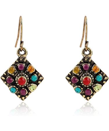EXCEART 9 Pairs Bohemian Ethnic Earrings Rhinestone Earrings Retro Rhinestone Bohemian Jewelry Dangler Miss - Buy Online on SooperMarket.com