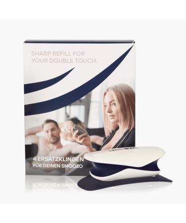 SMOOZO Bundle Body Shaver Elegant dark blue including design tray and 4-pack replacement blades (Bu1102)