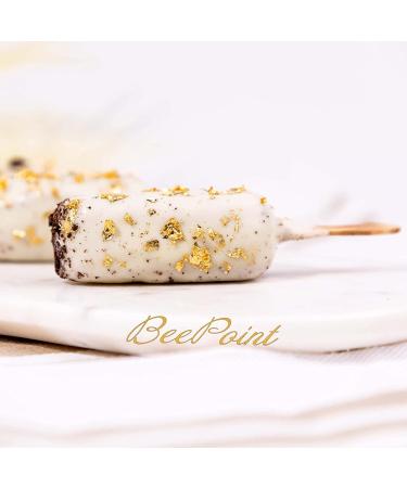 BeePoint 24K Edible Gold Leaf Sheets 10 Pcs - 0.98 x 0.98 for Cake Decorating, Baking, Art & DIY Projects - Gilding, Crafting, Makeup & Home - Buy Online on SooperMarket.com